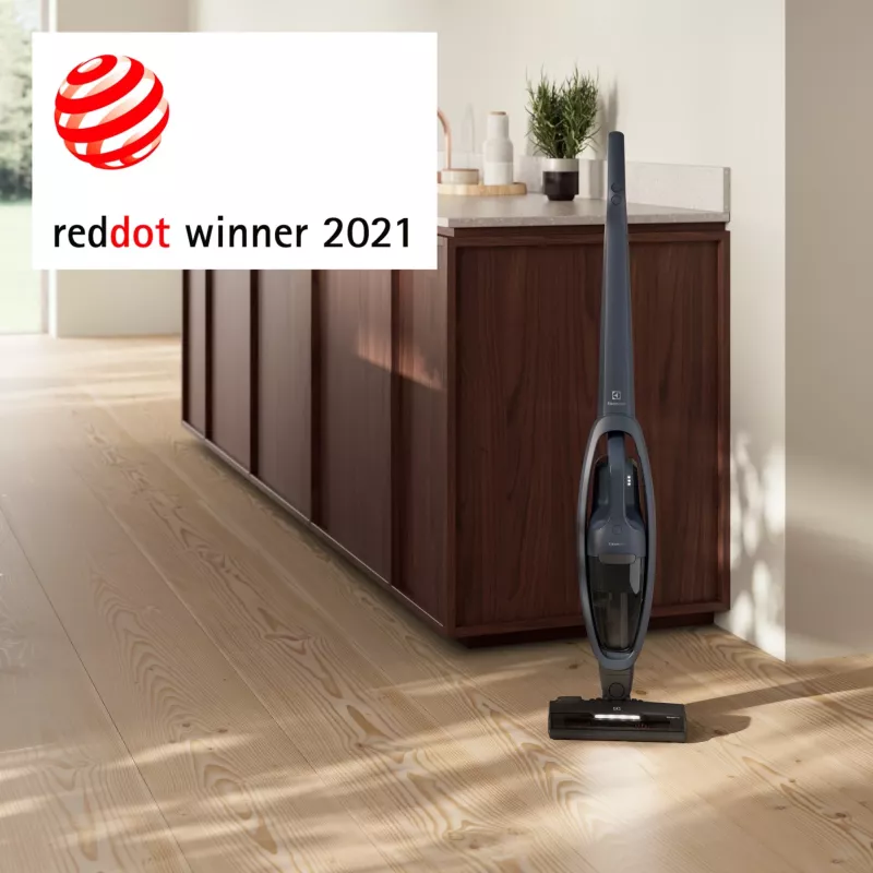 Aspirador de escoba con batería Electrolux ES52CB21DB en seco ciclónico, espuma, filtro de salida sin bolsa 0,5 L 29 W azul 2 Ah