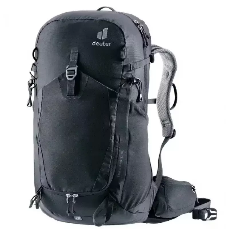 Mochila DEUTER Trail PRO 31 SL mujer – 31 L, ligera, resistente, ajuste para mujer, negro