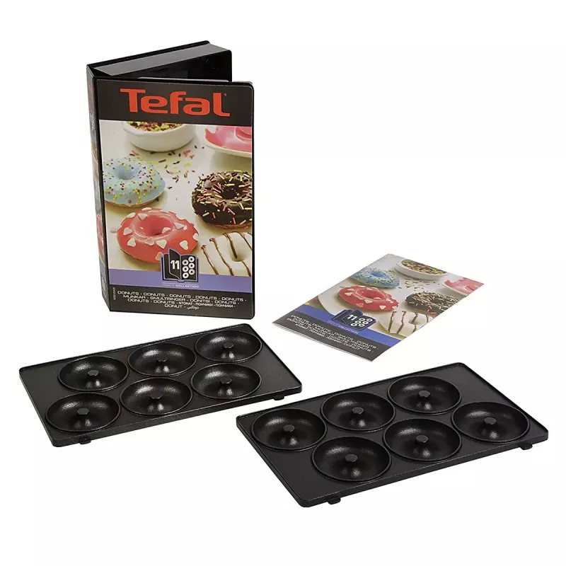 Tefal XA801112 placas para donuts, negras