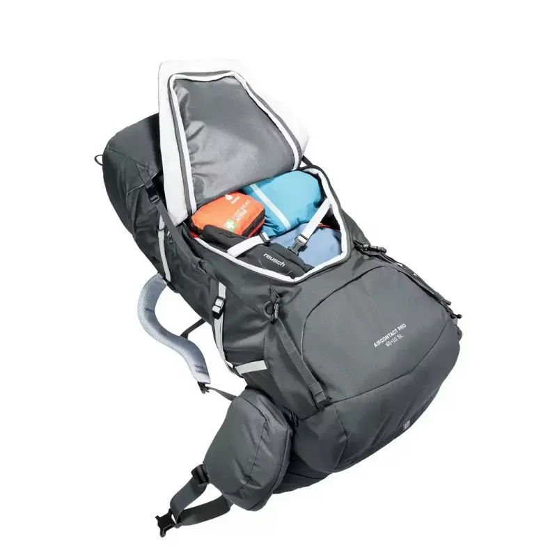 Mochila de senderismo DEUTER Aircontact Pro 65+10 SL mujer grafito, volumen 65+10 L