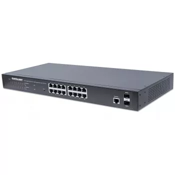 Switch gestionado Intellinet 16-Port Gigabit Ethernet PoE+