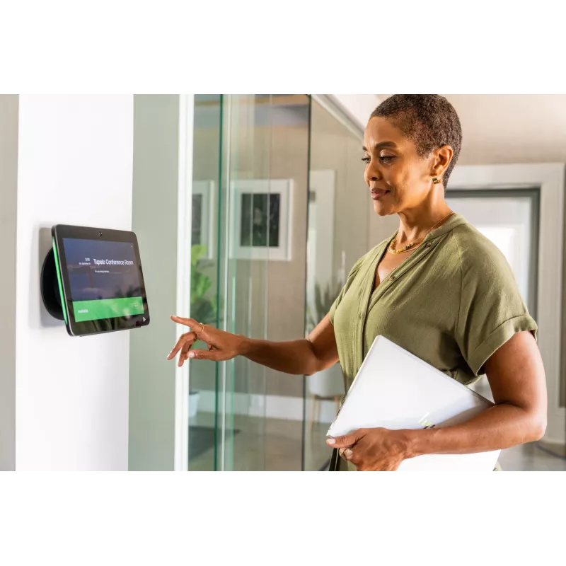 Soporte de pared HP POLY TC10 negro montaje seguro y eficiente