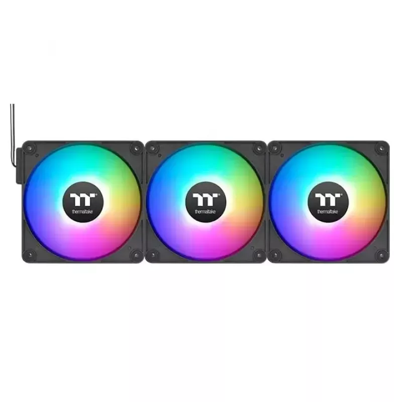 Thermaltake CT120 EX Reverse ARGB Sync CL-F192-PL12SW-A ventilador de caja 120 mm, cojinete hidráulico, pack de 3, negro