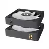 Thermaltake CT120 EX Reverse ARGB Sync CL-F192-PL12SW-A ventilador de caja 120 mm, cojinete hidráulico, pack de 3, negro