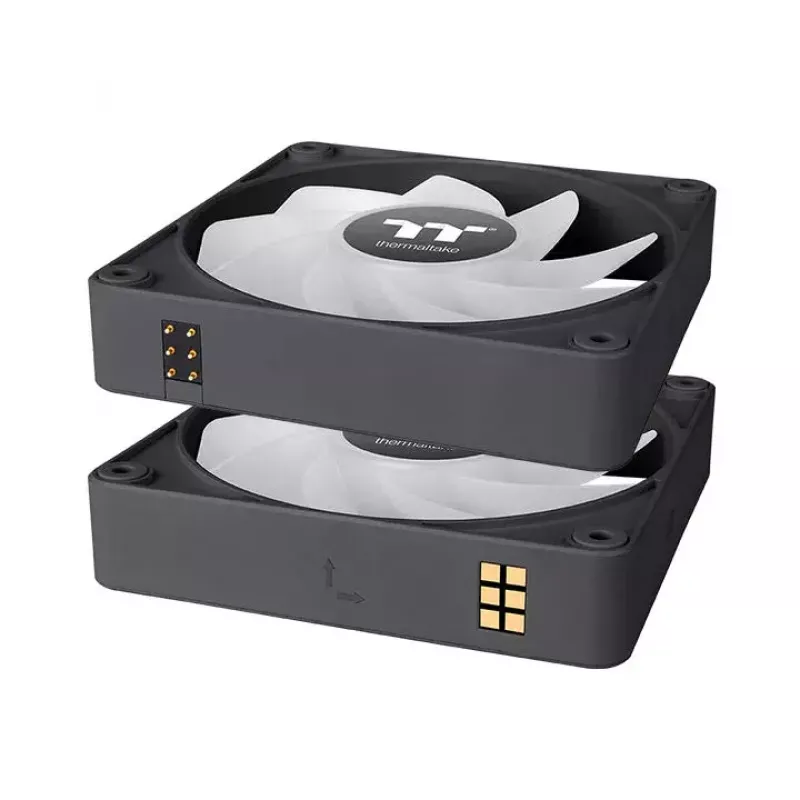 Thermaltake CT120 EX Reverse ARGB Sync CL-F192-PL12SW-A ventilador de caja 120 mm, cojinete hidráulico, pack de 3, negro