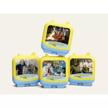 Juguete musical Tonies Löwenzahn para niños a partir de 5 años, azul y amarillo