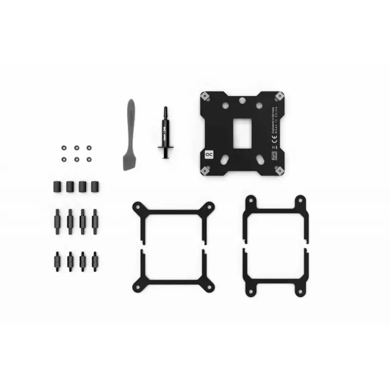 Bloque de agua Alphacool Core 1 Aurora Latón Cobre Níquel Transparente Blanco 72mm