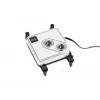 Bloque de agua Alphacool Core 1 Aurora Latón Cobre Níquel Transparente Blanco 72mm