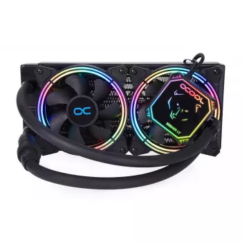 Refrigeración líquida todo en uno Alphacool Eisbaer Aurora LT240 12 cm Negra