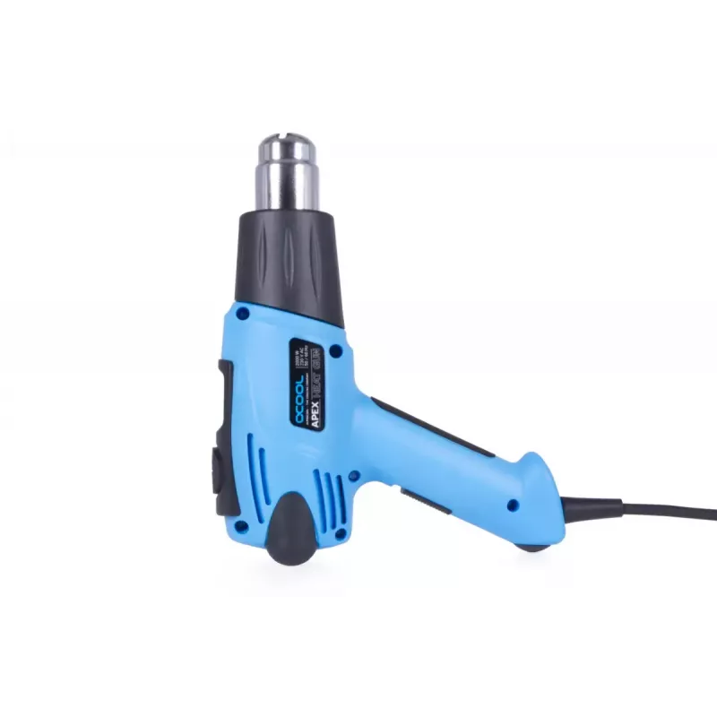 Pistola de aire caliente Alphacool 10178 650 °C 2000 W Negra Azul