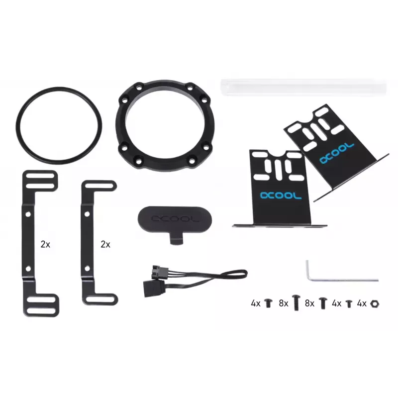 Depósito Alphacool 15394 Acrílico Negro Transparente 7,65 cm 25,1 cm