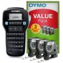 DYMO LabelManager 160 Etiquetadora Kit de inicio con 3 rollos de cinta de etiquetas D1 | Impresora de etiquetas portátil | Teclado QWERTY | Ideal para oficina o casa