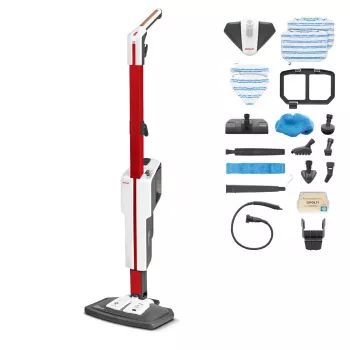 Polti Vaporetto SV650_Style Limpiador a vapor 0,5 l 1500 W Negro, Rojo, Blanco