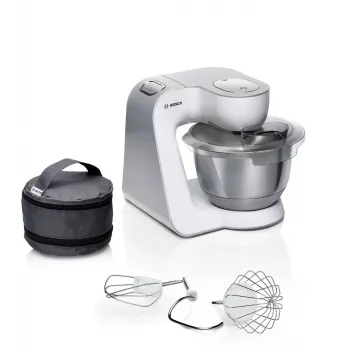 Robot de cocina Bosch Serie 4 MUM58200 — 1000 W, bol de acero inoxidable de 3,9 L, blanco