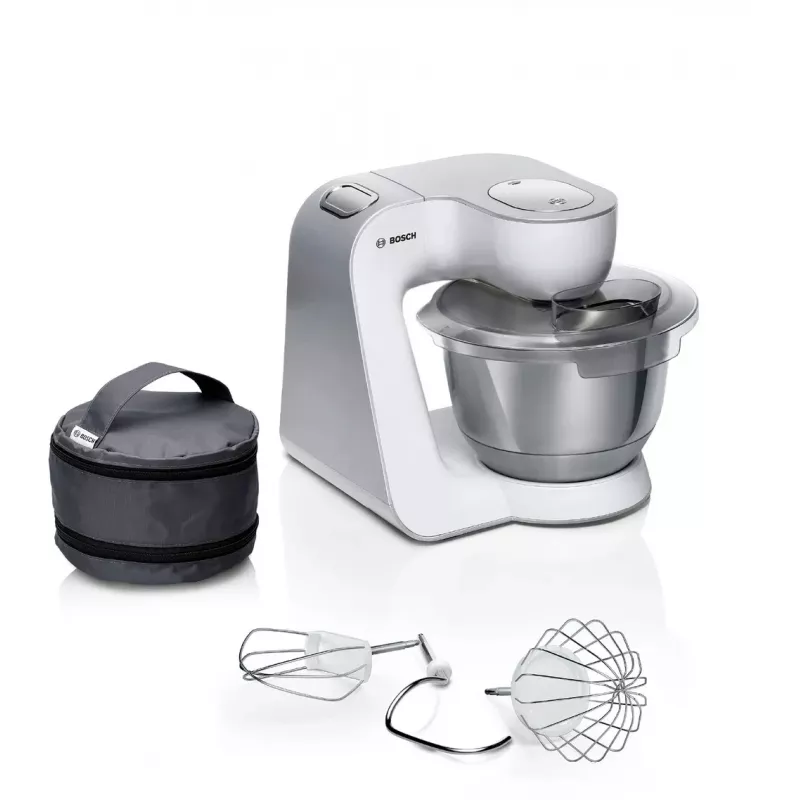 Robot de cocina Bosch Serie 4 MUM58200 — 1000 W, bol de acero inoxidable de 3,9 L, blanco