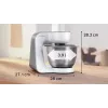 Robot de cocina Bosch Serie 4 MUM58200 — 1000 W, bol de acero inoxidable de 3,9 L, blanco