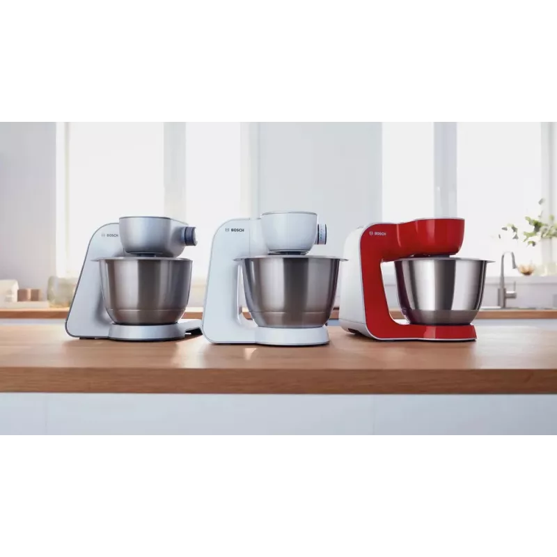 Robot de cocina Bosch Serie 4 MUM58200 — 1000 W, bol de acero inoxidable de 3,9 L, blanco