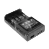 Cargador de baterías everActive UC-4000 para pilas domésticas AA/AAA, 4 ranuras, 100–240 V, negro