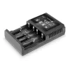 Cargador de baterías everActive UC-4000 para pilas domésticas AA/AAA, 4 ranuras, 100–240 V, negro
