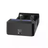 Cargador XTAR SC2 Li-Ion 18650 USB-C 2 ranuras, alimentación USB-C, indicadores LED, negro