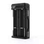 Cargador XTAR SC2 Li-Ion 18650 USB-C 2 ranuras, alimentación USB-C, indicadores LED, negro