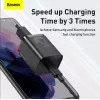 Baseus Super Si Quick Charger 1C TZCCSUP-L01 cargador rápido, 25W, USB-C PD, con cable USB-C de 1 m, negro