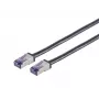 Cable de red Lanview LVN-CAT6A-FLEX-1 M S/FTP Cat6a 1 m Negro