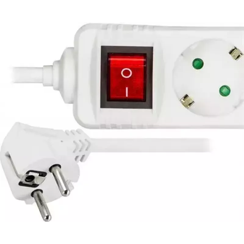 Microconnect GRU0035WS Alargador 5 m 3 tomas de CA Blanco