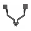 Soporte de escritorio Manhattan para TV y monitor, totalmente articulado, brazo de resorte, 2 pantallas, 13–45 inch, Negro
