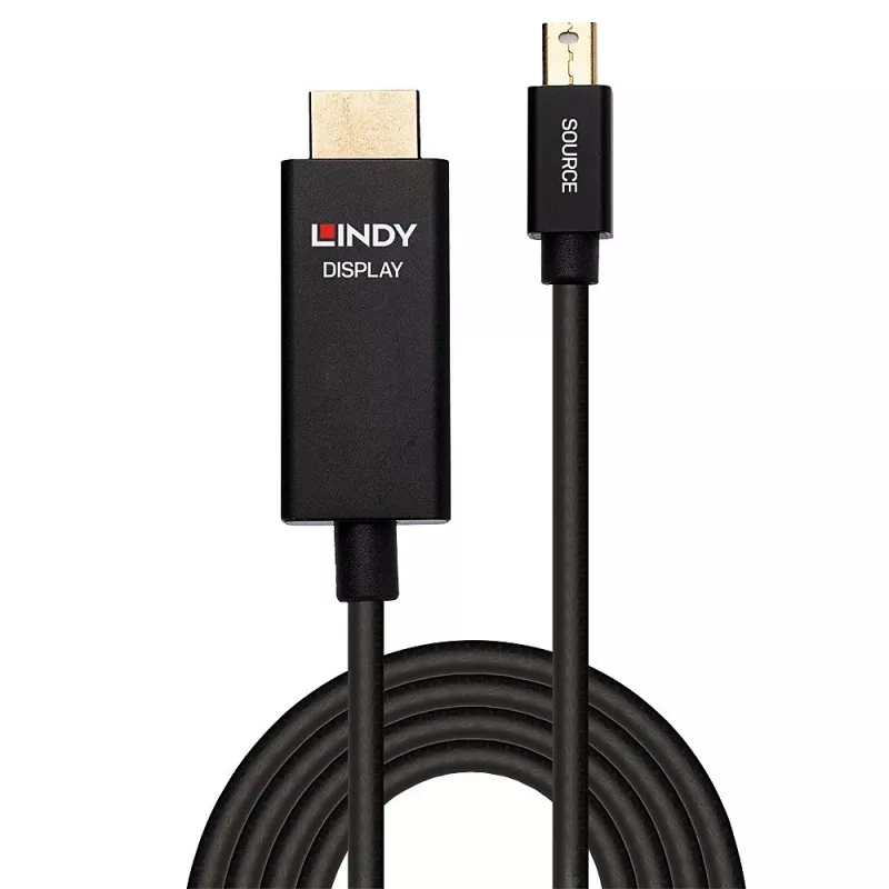 Cable Lindy 2m Active Mini DisplayPort a HDMI con HDR