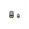 Cable Manhattan USB-C a DisplayPort 1.4, 8K@60Hz, 3 m, macho a macho, no bidireccional, Negro, tres años de garantía