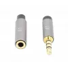 Cable alargador de 3,5 mm Manhattan 1 m macho/hembra diseño delgado Negro/Plata
