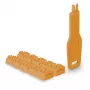 Bloqueador de puertos Lindy RJ45 Port Locks Naranja 10 uds. + 1 llave