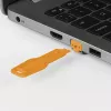 Bloqueador de puertos Lindy RJ45 Port Locks Naranja 10 uds. + 1 llave