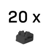 Lindy bloqueadores de puerto RJ45, negros, 20 uds.