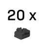 Lindy bloqueadores de puerto RJ45, negros, 20 uds.