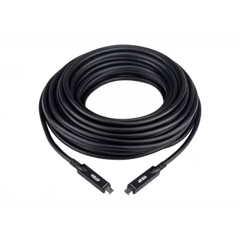 Cable óptico activo USB-C 15 m ATEN UE3415F — USB-C a USB-C, 15 Gbit/s, Negro