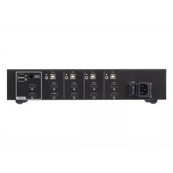 ATEN Switch KVM seguro de 4 puertos USB HDMI Doble pantalla 4K Ultra HD