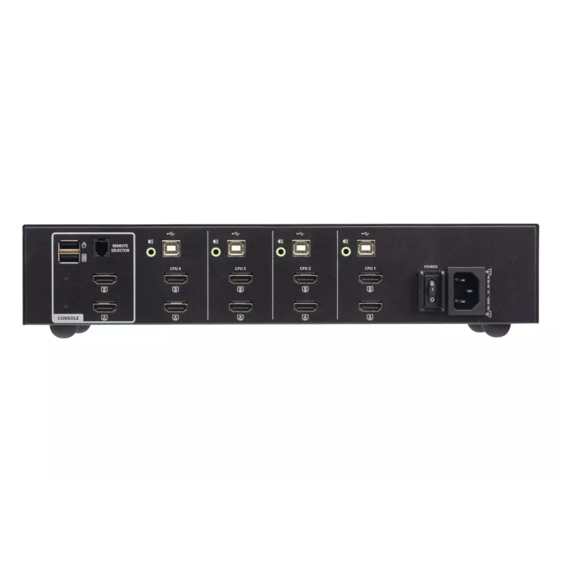 ATEN Switch KVM seguro de 4 puertos USB HDMI Doble pantalla 4K Ultra HD