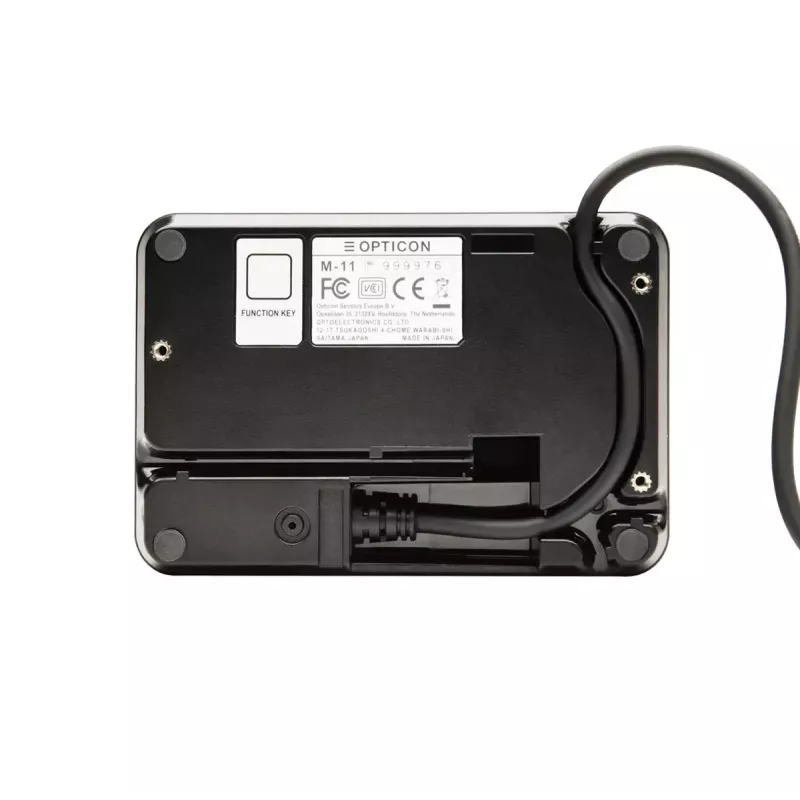 Lector de códigos de barras de sobremesa Opticon M-11 1D/2D CMOS con cable negro
