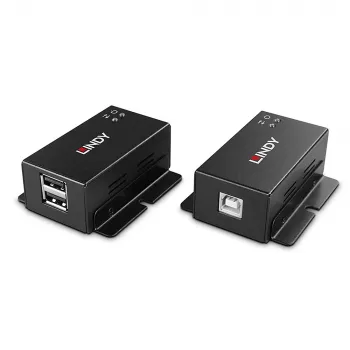 Transmisor y receptor de red Lindy 50m 2 puertos extensor USB 2.0 Cat. 6