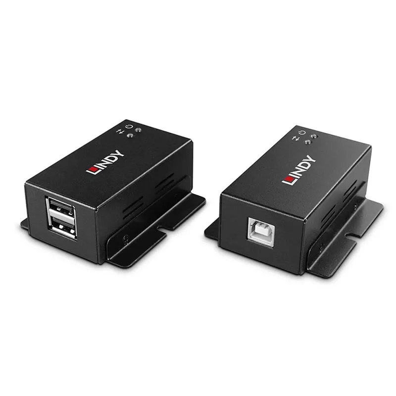 Transmisor y receptor de red Lindy 50m 2 puertos extensor USB 2.0 Cat. 6