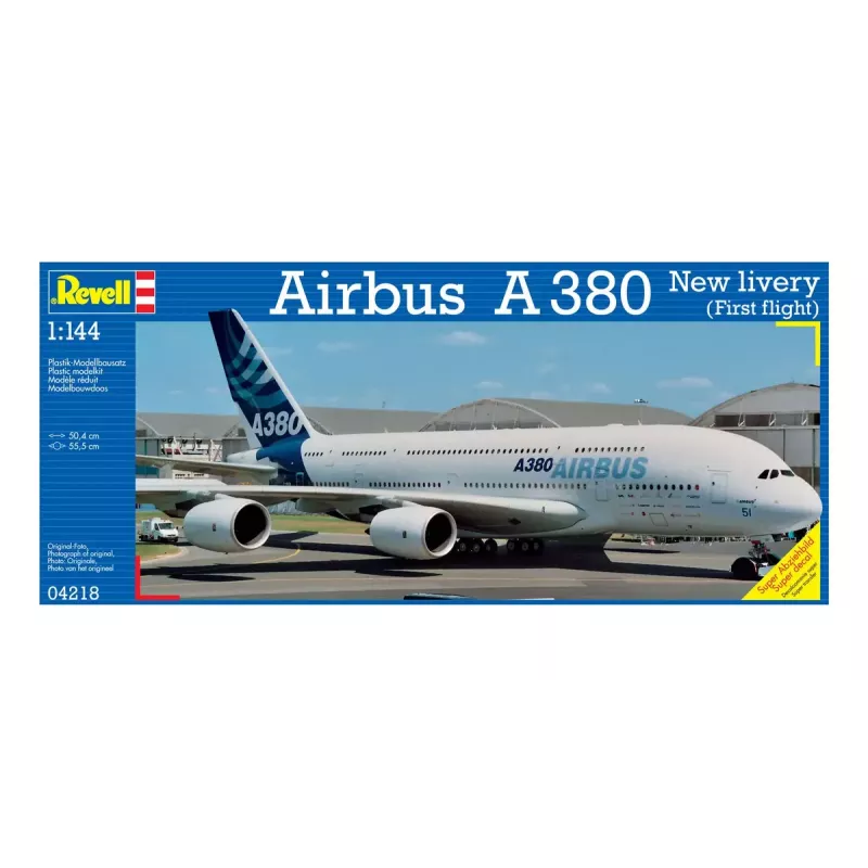 Maqueta Revell Airbus A 380 diseño nueva librea primer vuelo