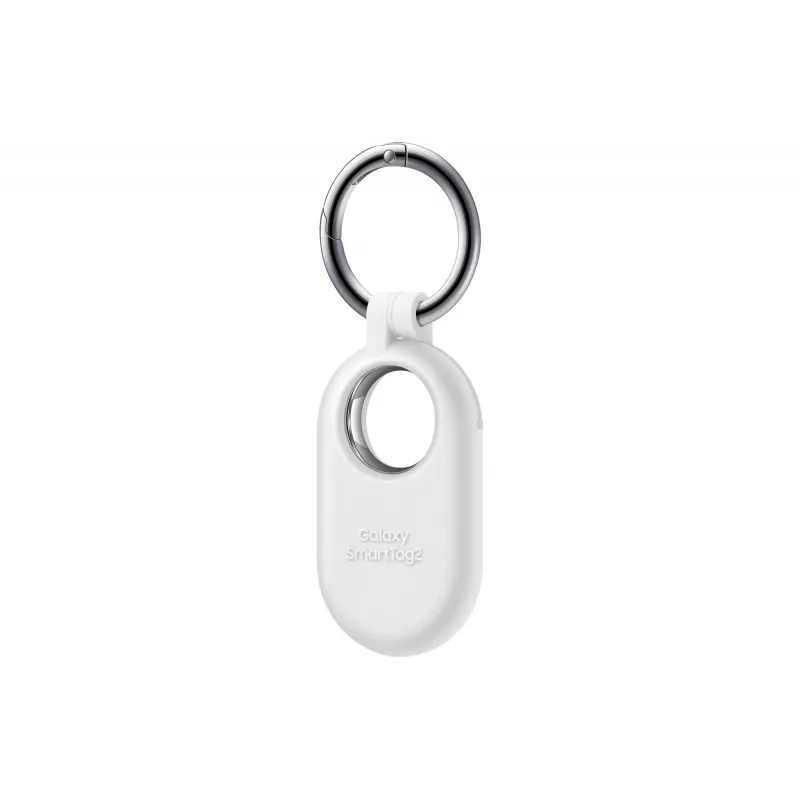 Samsung EF-PT560CWEGWW funda de silicona para Galaxy SmartTag2 con anilla de mosquetón, blanca