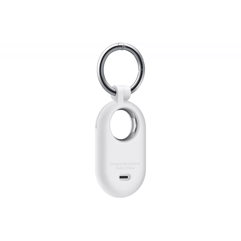 Samsung EF-PT560CWEGWW funda de silicona para Galaxy SmartTag2 con anilla de mosquetón, blanca