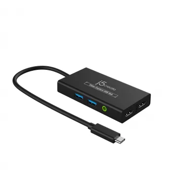 Hub USB capturadora de vídeo j5create JVA01-N 1920x1080 30Hz negro