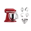 Robot de cocina KitchenAid Artisan 5KSM175PS — 300 W, 4,8 l bol de acero inoxidable, rojo