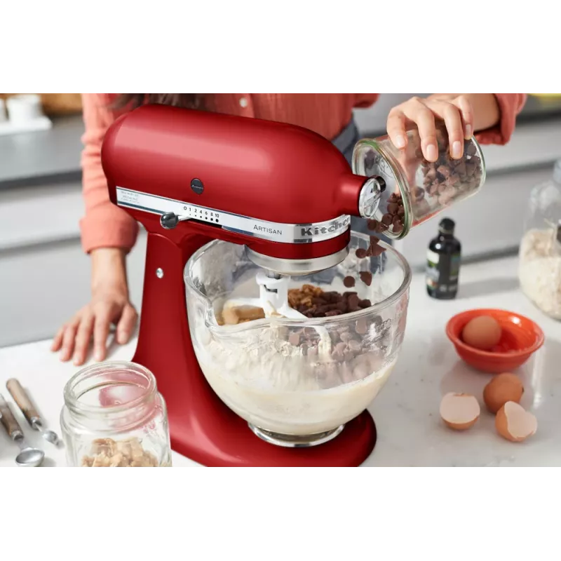Robot de cocina KitchenAid Artisan 5KSM175PS — 300 W, 4,8 l bol de acero inoxidable, rojo