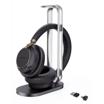 Yealink BH76 Plus con estación de carga UC Negro USB-C/A auricular
