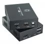 Kit de extensión AV (transmisor y receptor) LEVELONE HVE-8111, 3840x2160, Cat6, USB-A/USB-B, DC 12V (2 uds.)
